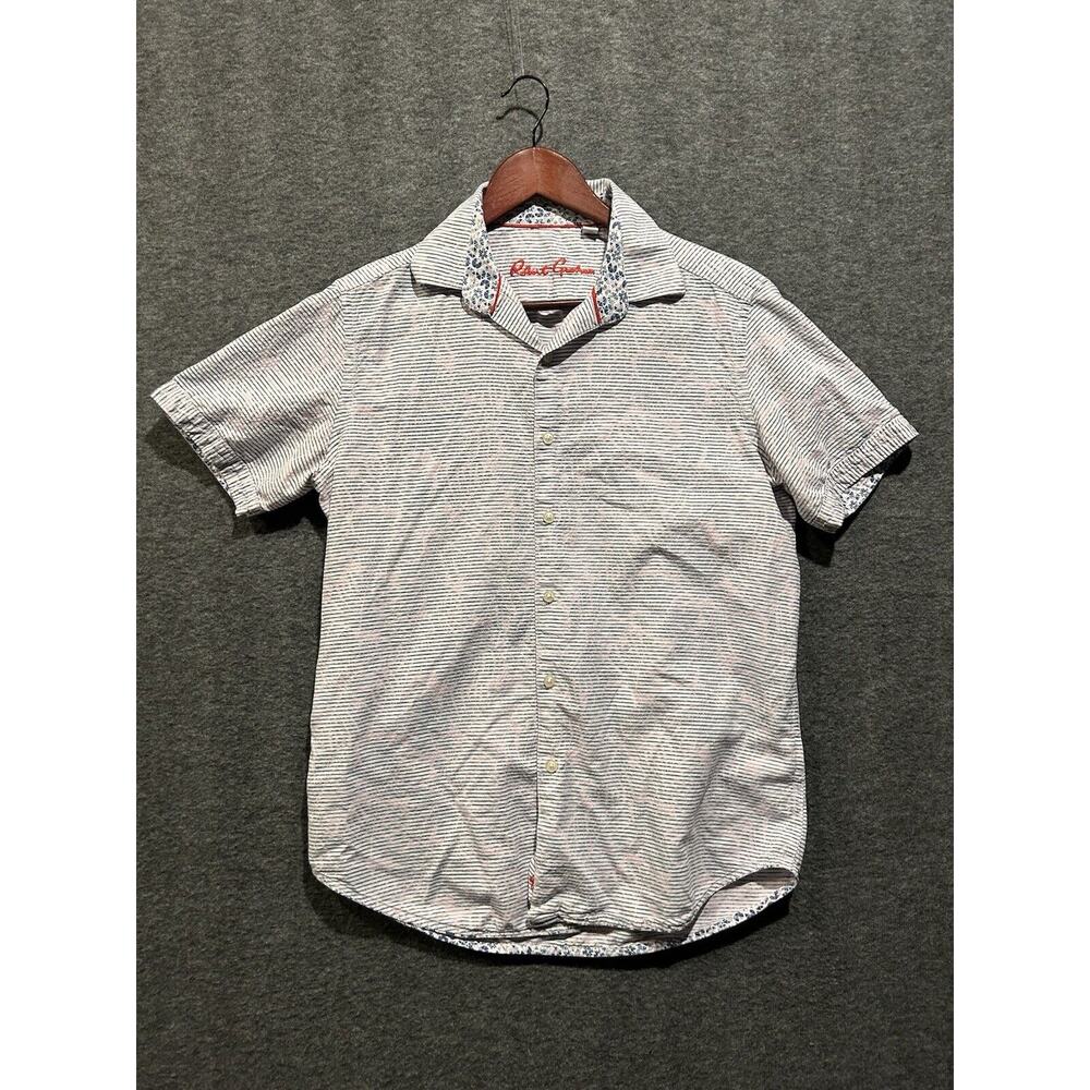 Robert Graham Button Up Shirt‎ Short Sleeve Mens Size Small